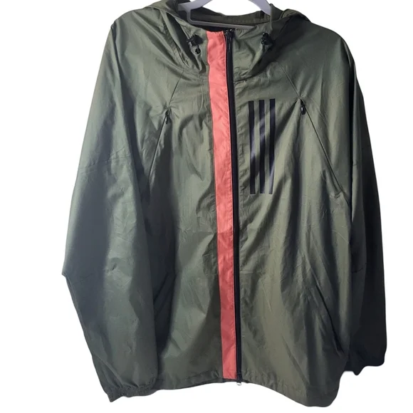 Adidas Green Mens Windbreaker Size M - Picture 4 of 8